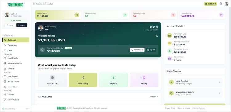 SeftonRemedy Bank – Secure Online Banking PHP Laravel Script