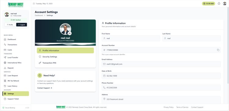 SeftonRemedy Bank – Secure Online Banking PHP Laravel Script