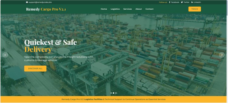Remedycargo Pro v3.3 – Courier Tracking & Logistics Management System (PHP Laravel)