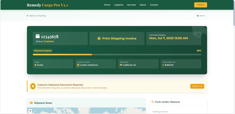 Remedycargo Pro v3.3 – Courier Tracking & Logistics Management System (PHP Laravel)