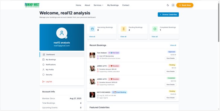 Remedy Celebify – The Ultimate Celebrity Booking PHP/Laravel Script